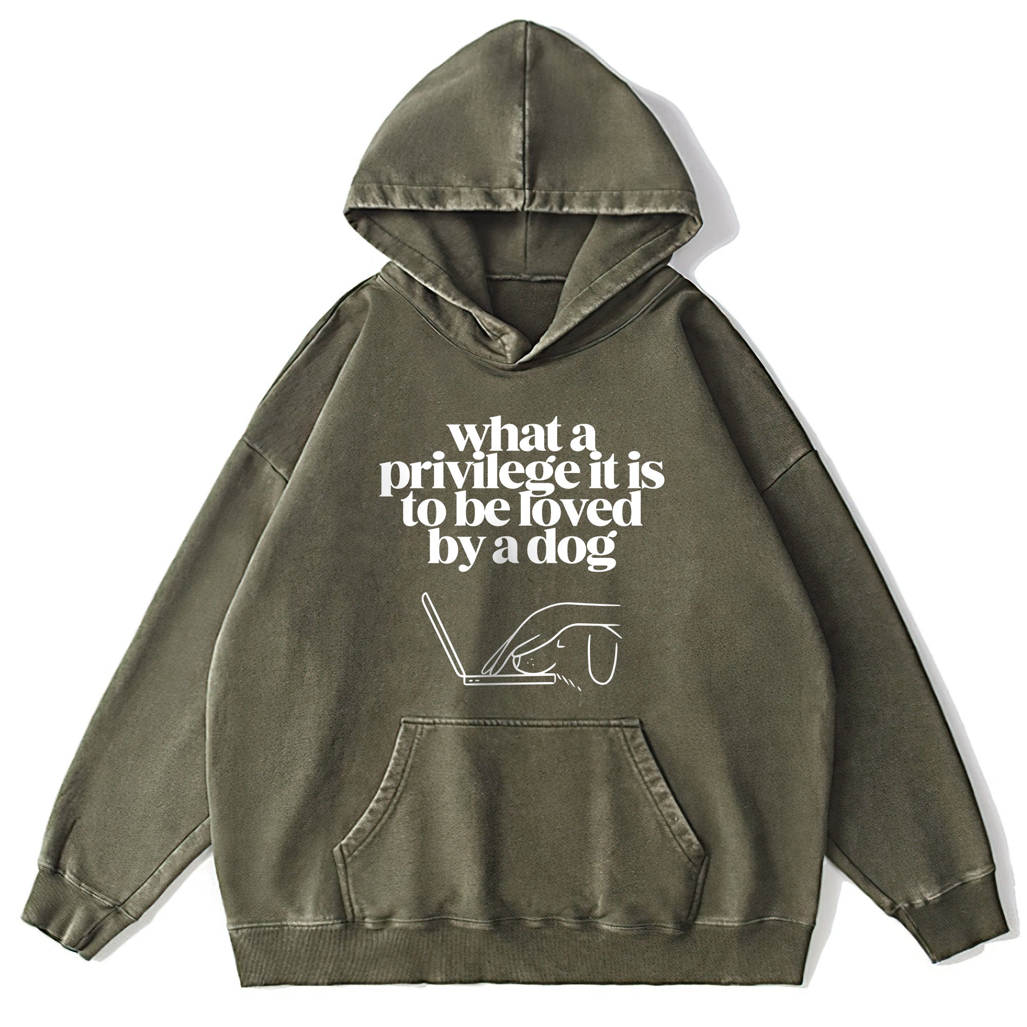 What A Privilege It Is Washed Unisex Hoodie