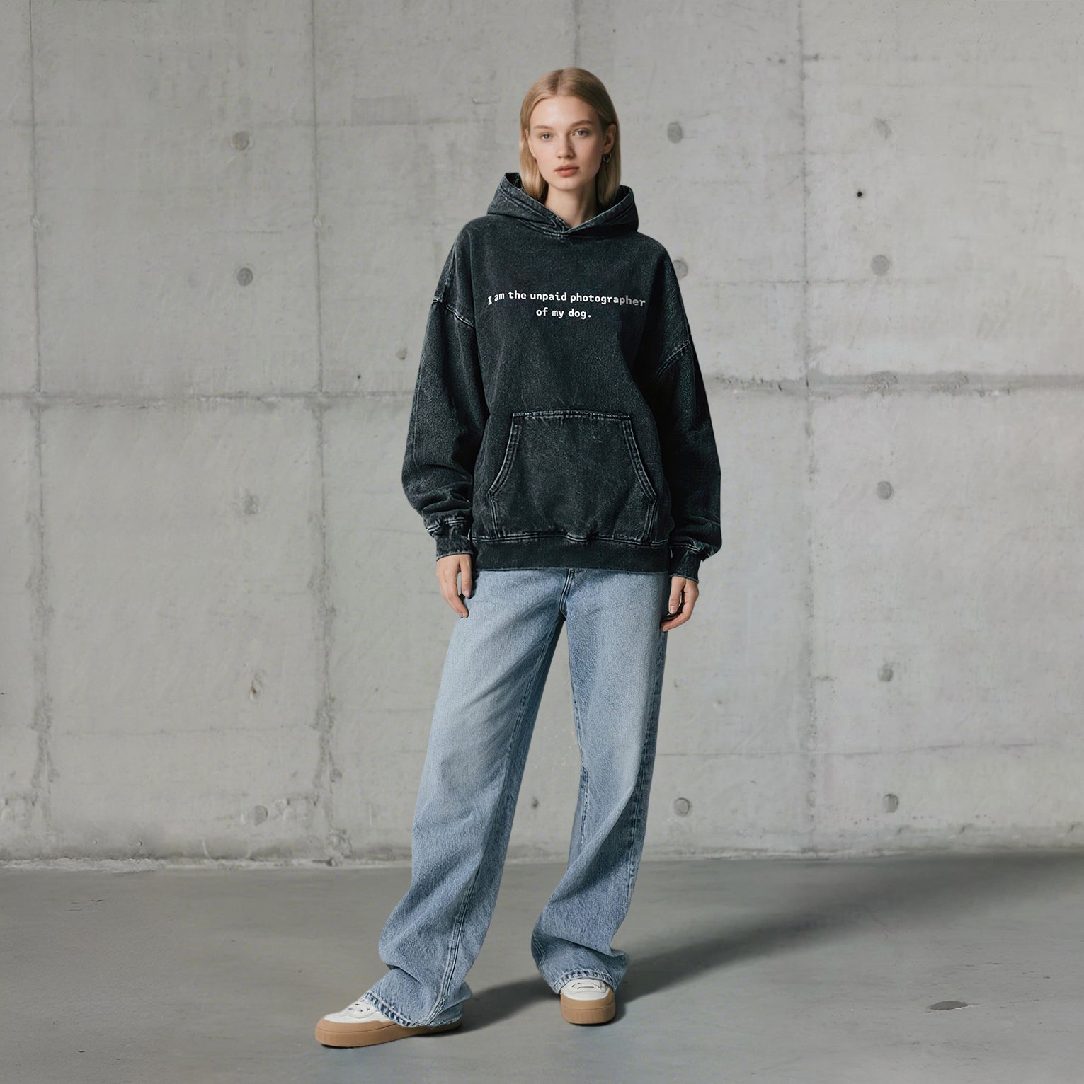 I Am The Unpaid Photographer Washed Unisex Hoodie