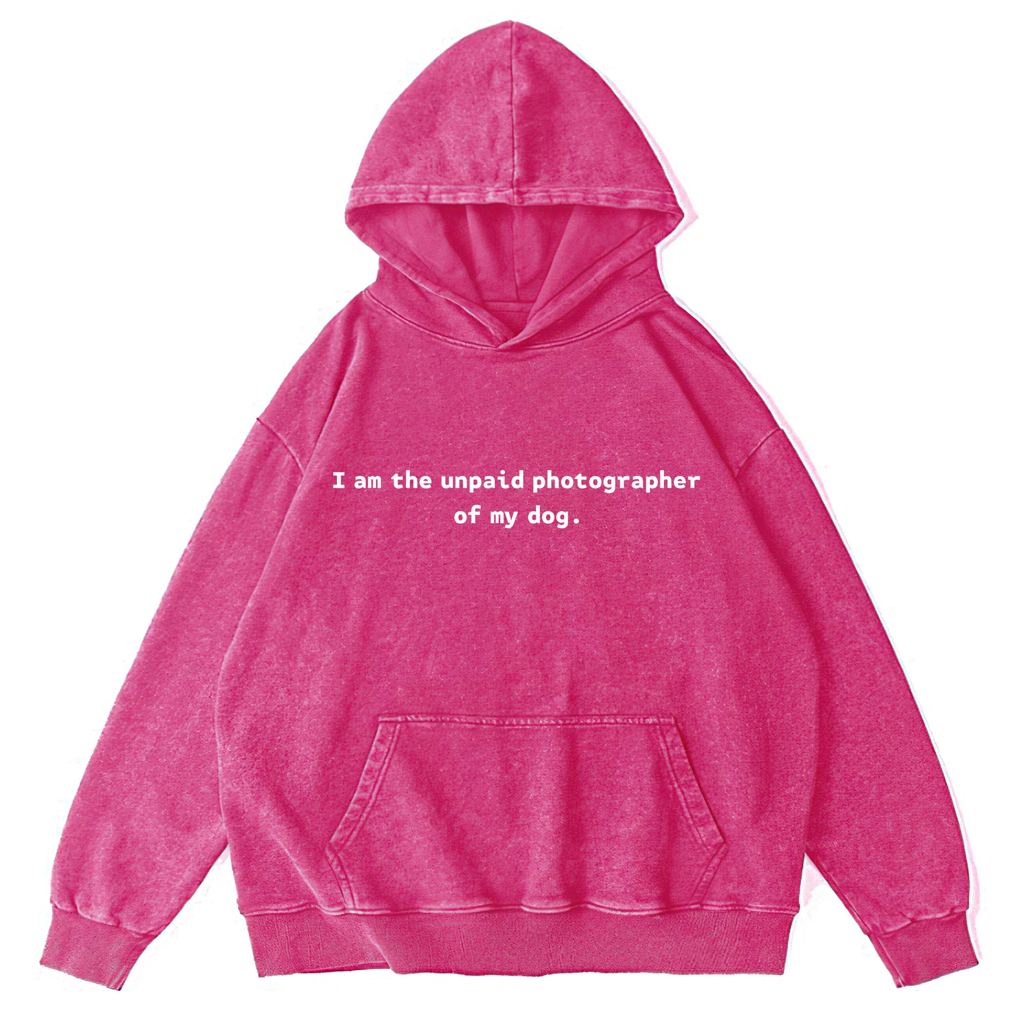 I Am The Unpaid Photographer Washed Unisex Hoodie