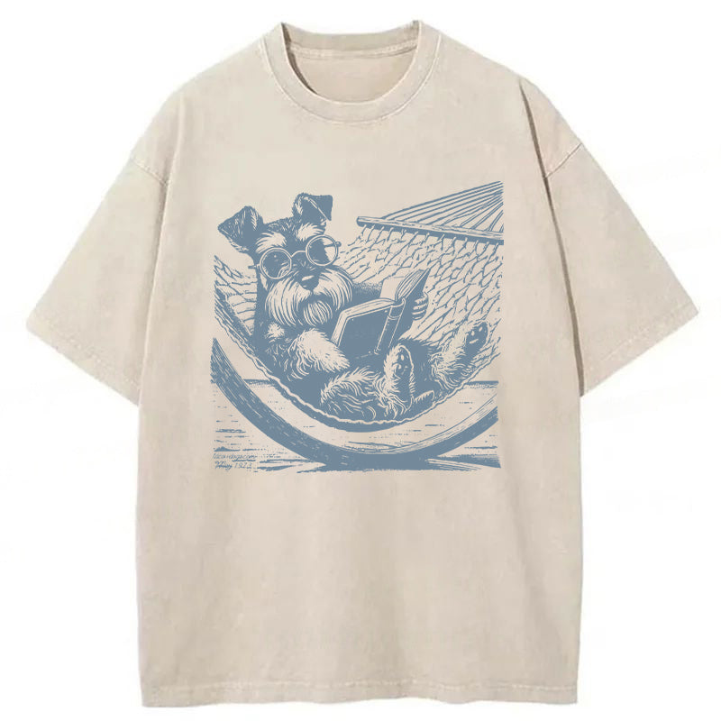 Schnauzer Washed Unisex Tee