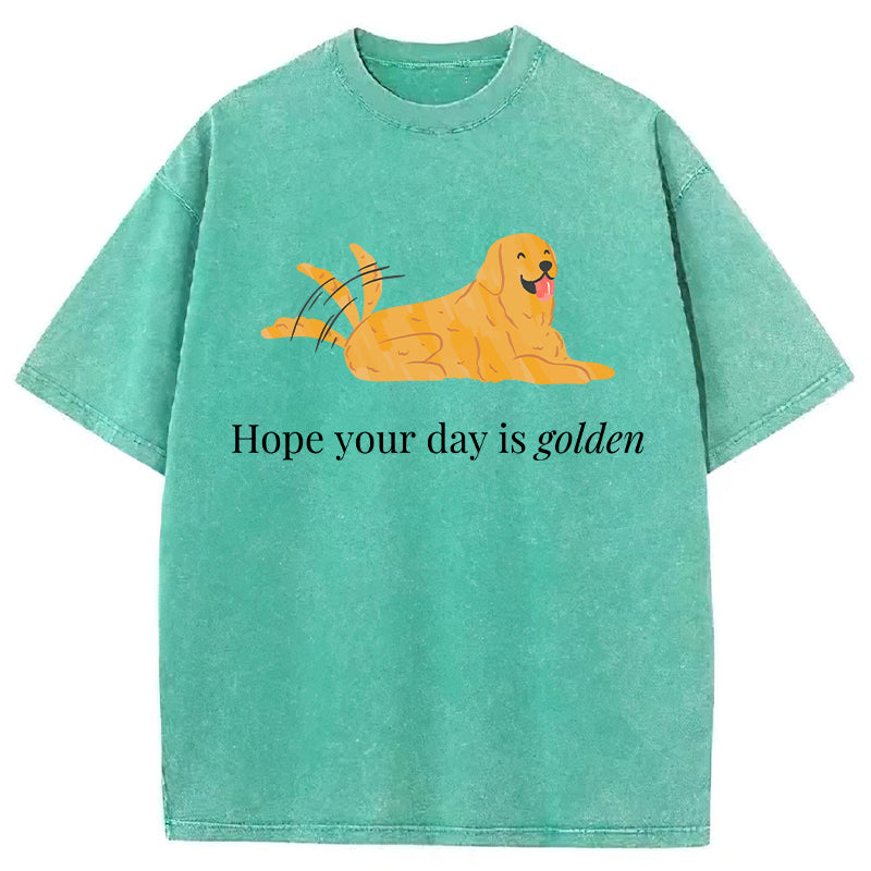 Hope Your Day Is Golden Washed Unisex Tee