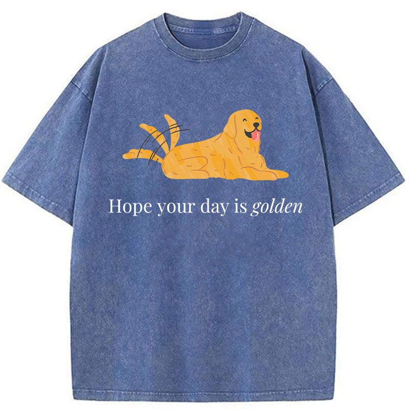 Hope Your Day Is Golden Washed Unisex Tee