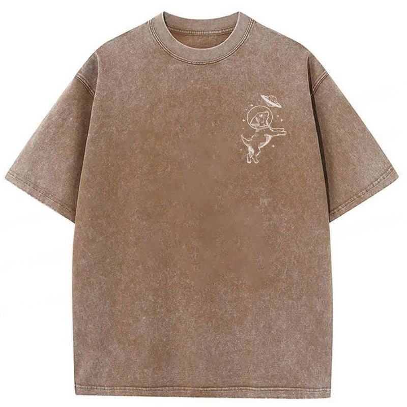 Dogs In Space Washed Unisex Tee