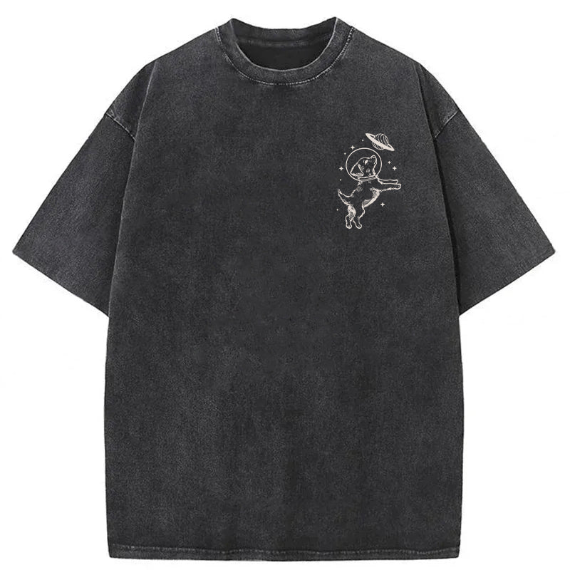 Dogs In Space Washed Unisex Tee