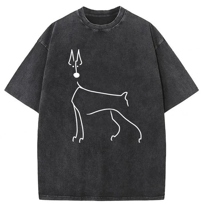 Podenco Sketch Washed Unisex Tee