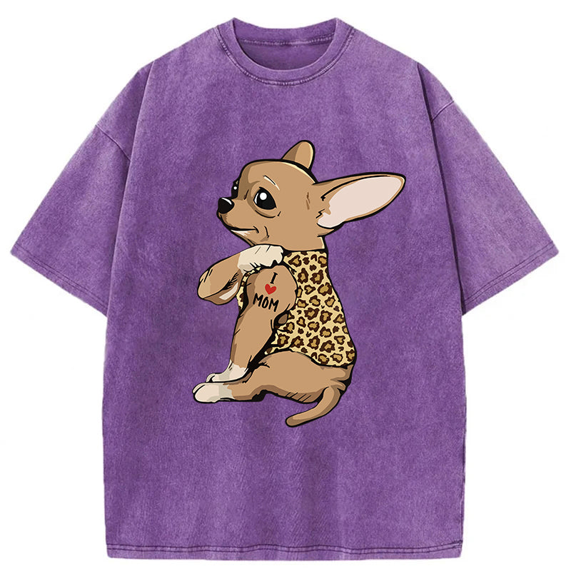 Cute Chihuahua Washed Unisex Tee