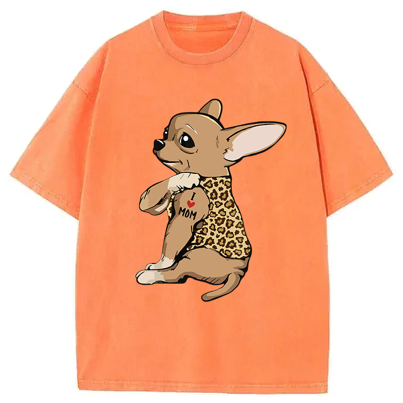 Cute Chihuahua Washed Unisex Tee