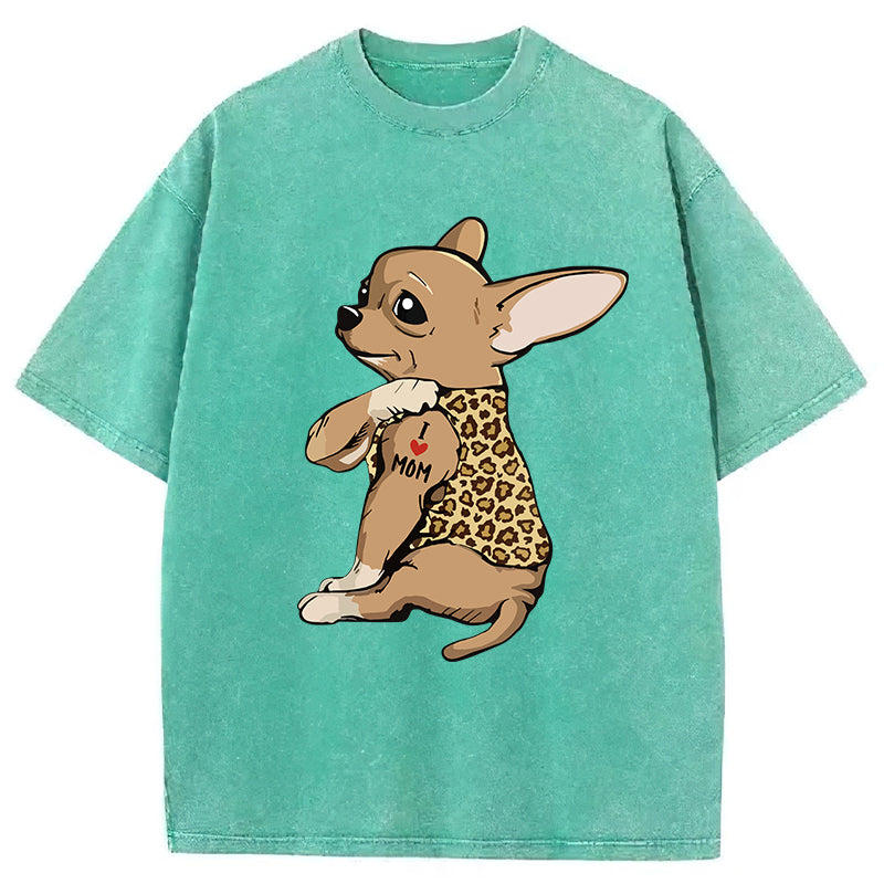Cute Chihuahua Washed Unisex Tee