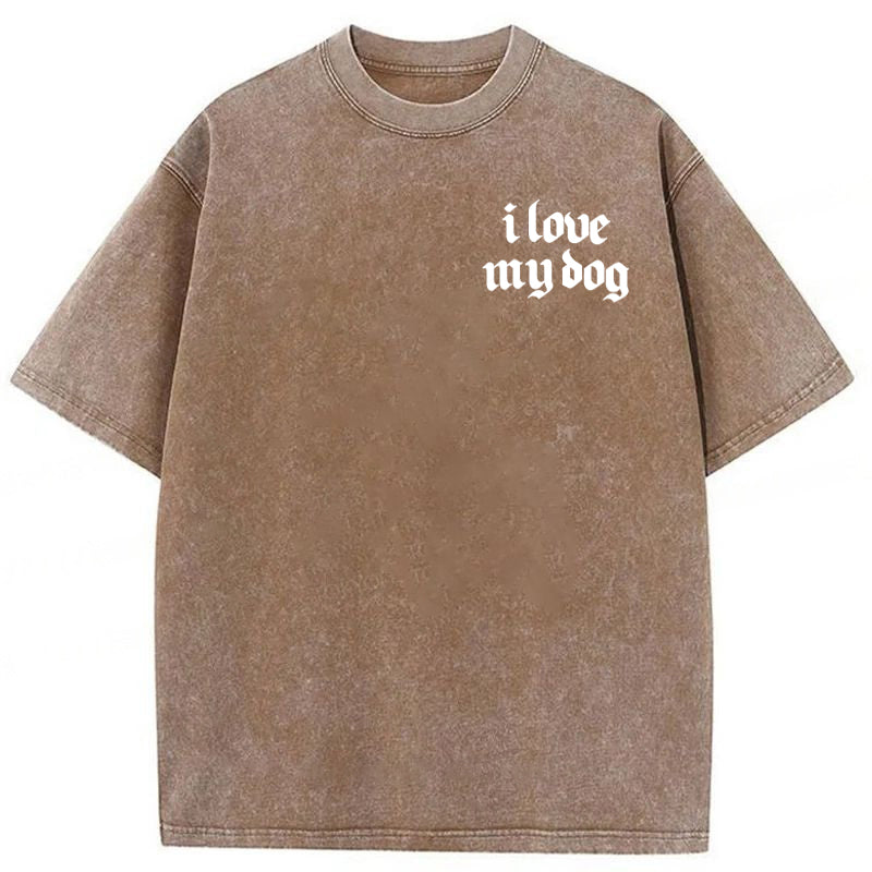 Most Of My Smiles Are Because Of My Dog Washed Unisex Tee