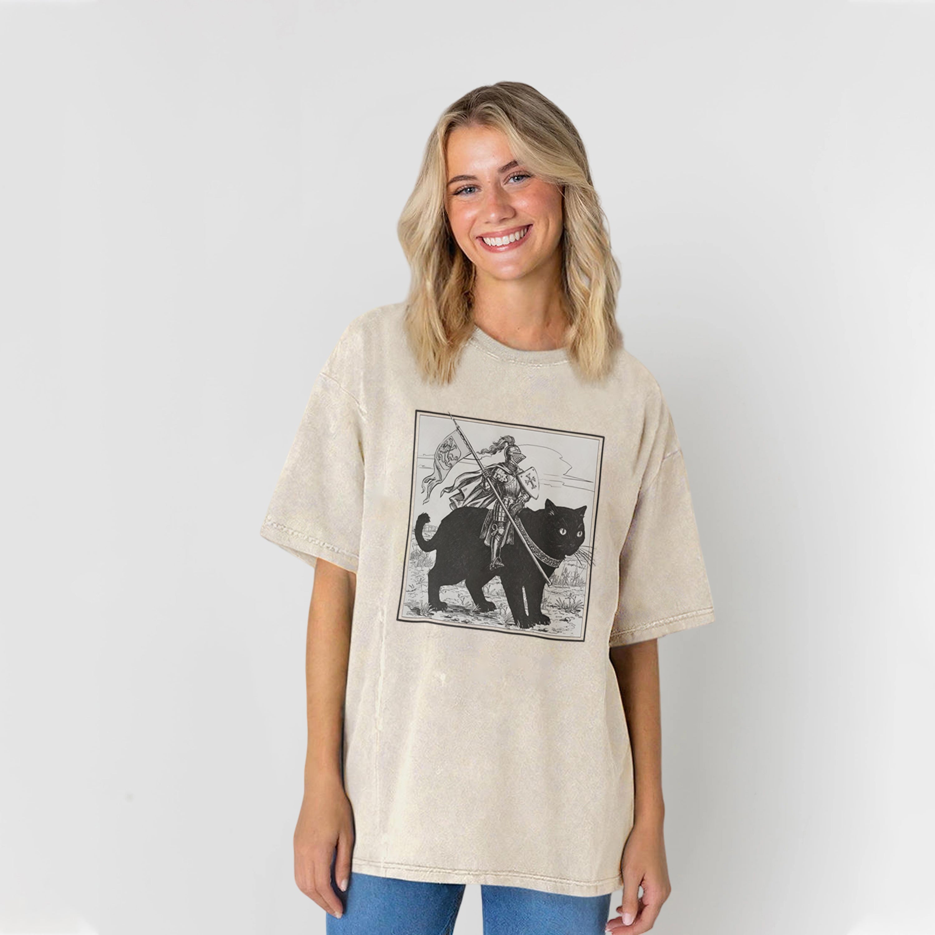 Medieval Knight Washed Unisex Tee