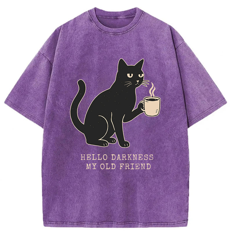 Funny Cat Washed Unisex Tee
