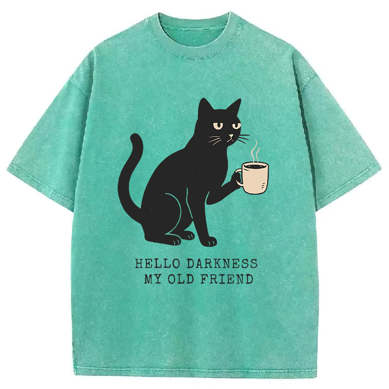 Funny Cat Washed Unisex Tee