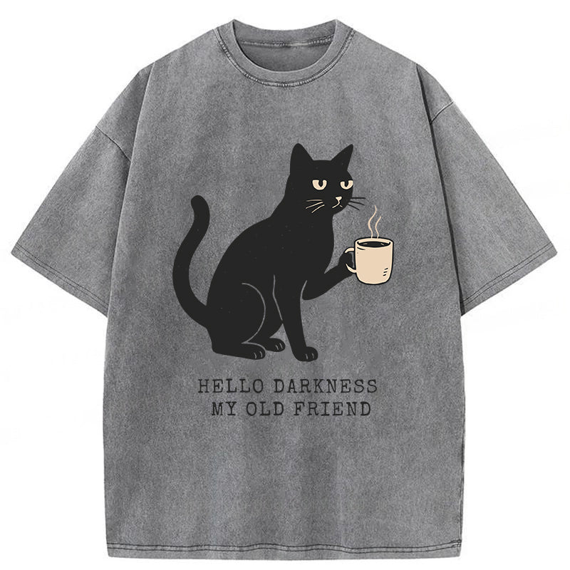 Funny Cat Washed Unisex Tee