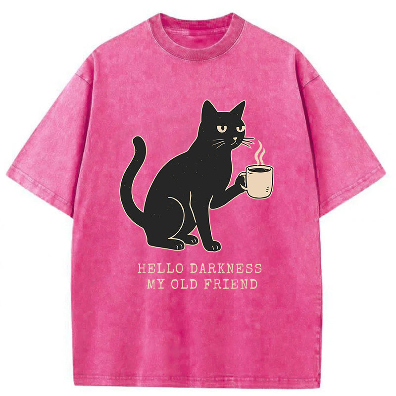 Funny Cat Washed Unisex Tee
