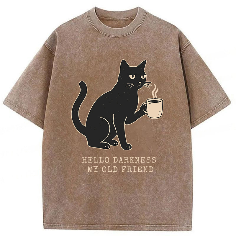 Funny Cat Washed Unisex Tee