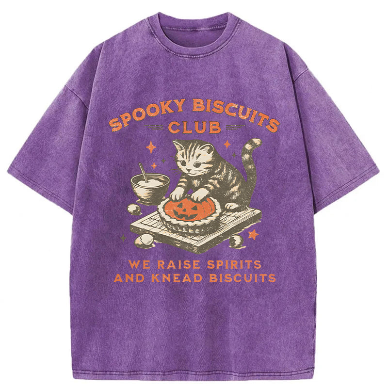 Halloween Cat Washed Unisex Tee