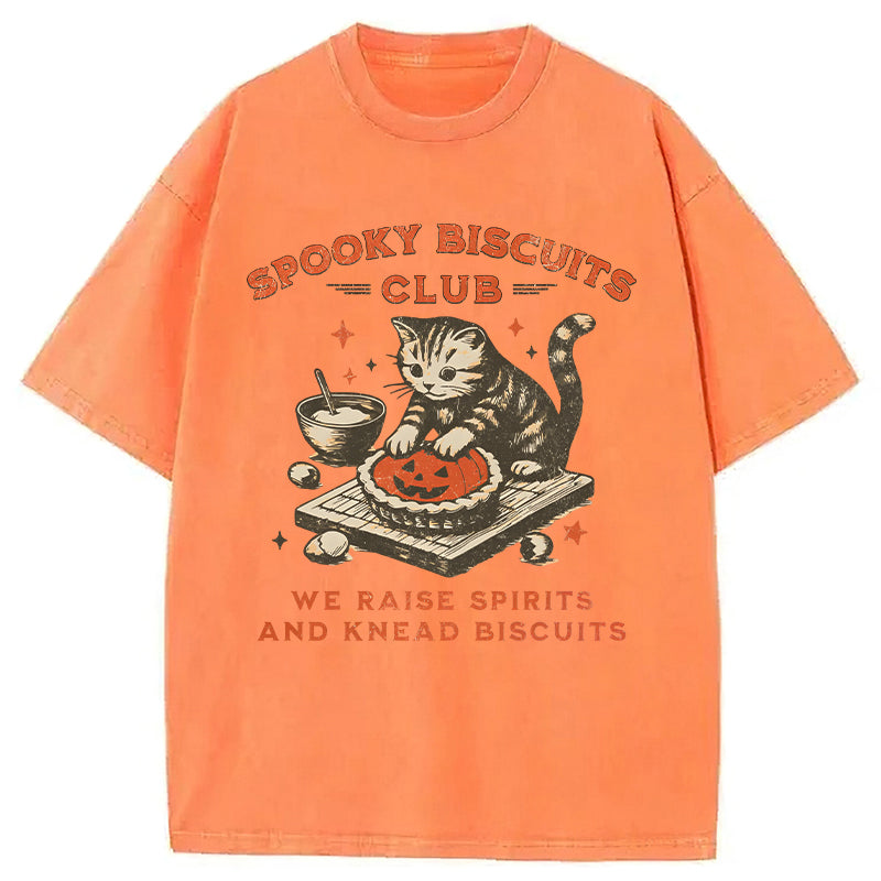 Halloween Cat Washed Unisex Tee