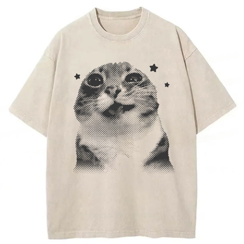 Silly Cats Washed Unisex Tee