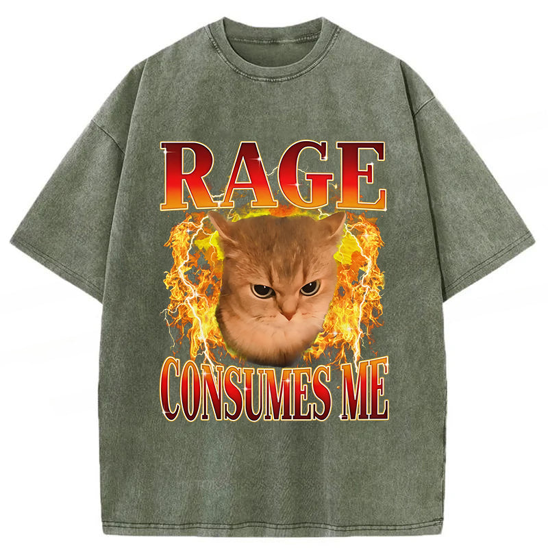Rage Consumes Me Washed Unisex Tee