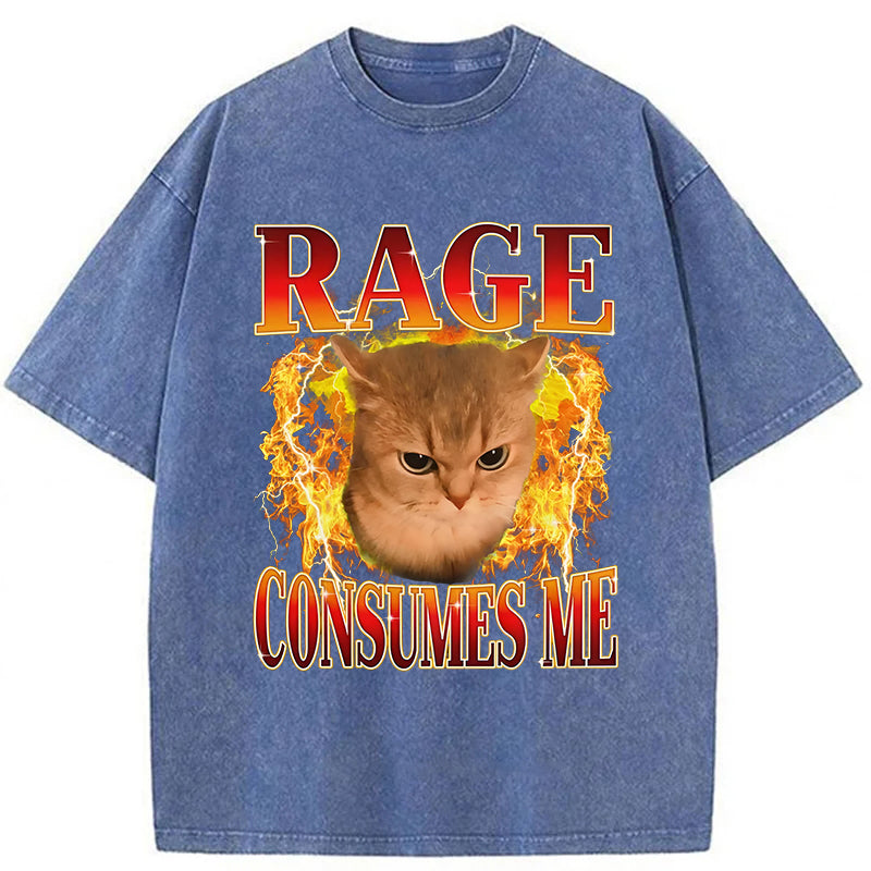 Rage Consumes Me Washed Unisex Tee