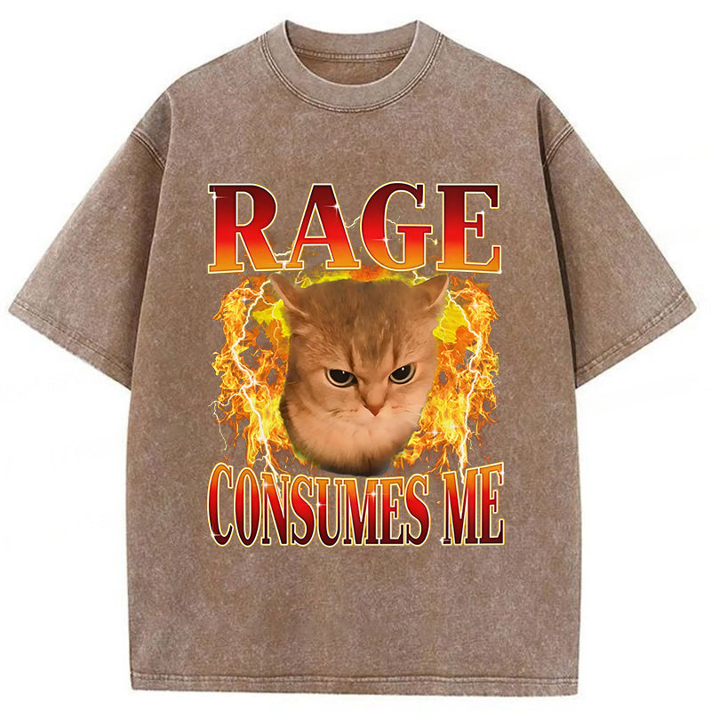 Rage Consumes Me Washed Unisex Tee