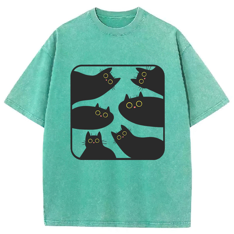 Cat Lover Washed Unisex Tee