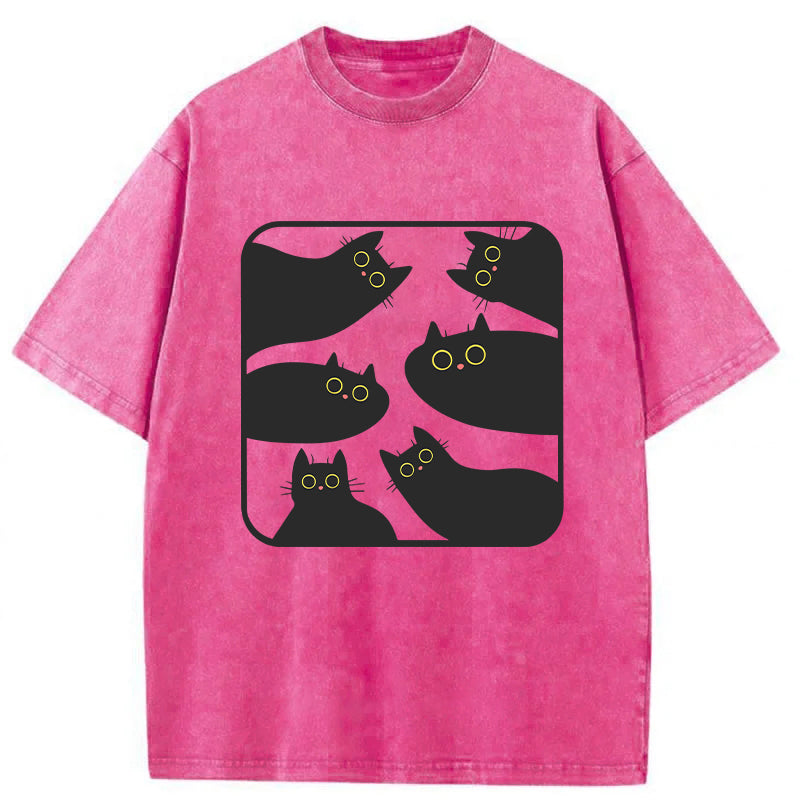 Cat Lover Washed Unisex Tee