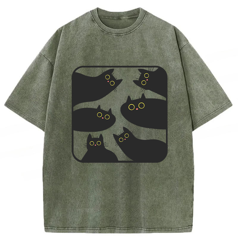 Cat Lover Washed Unisex Tee