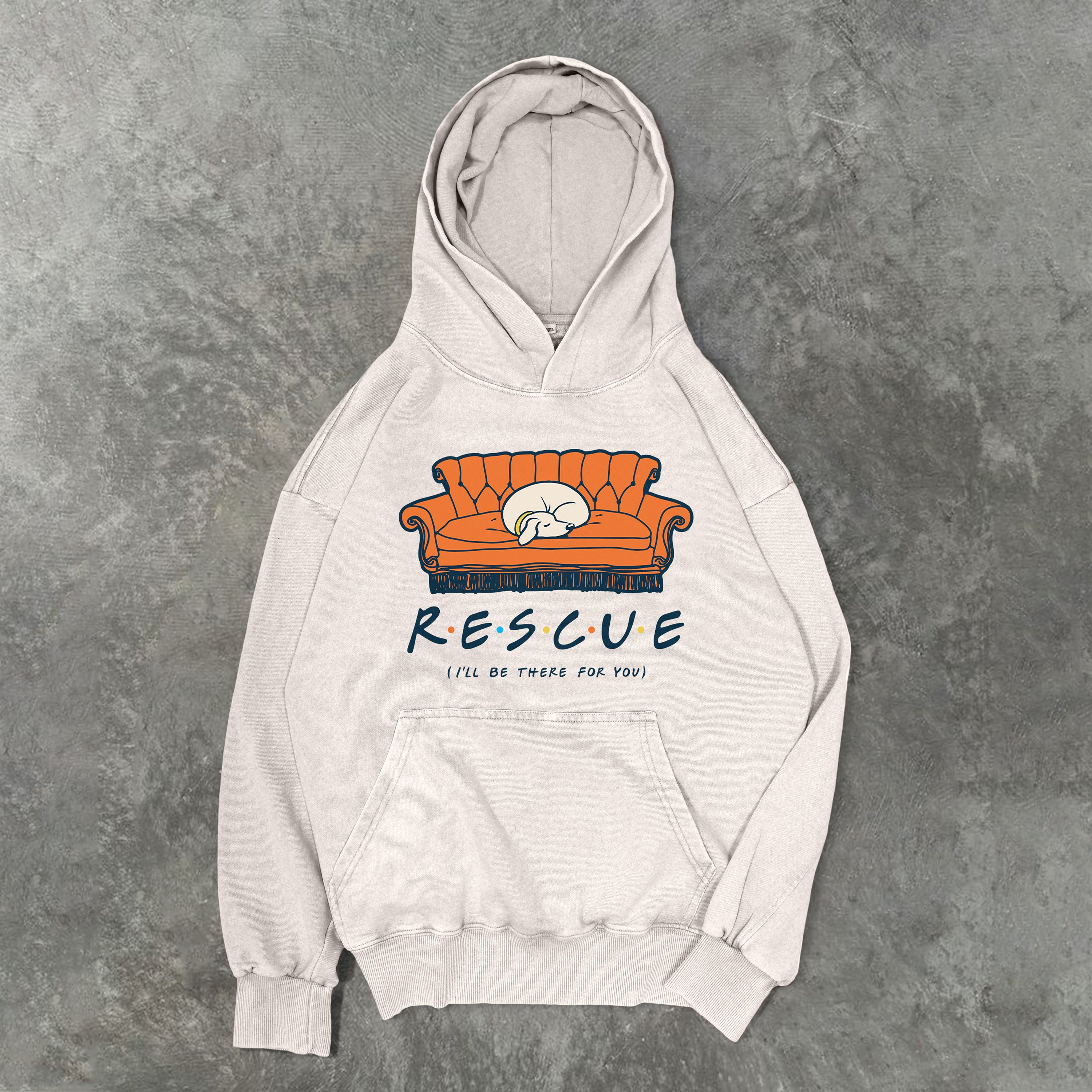Rescure Washed Unisex Hoodie