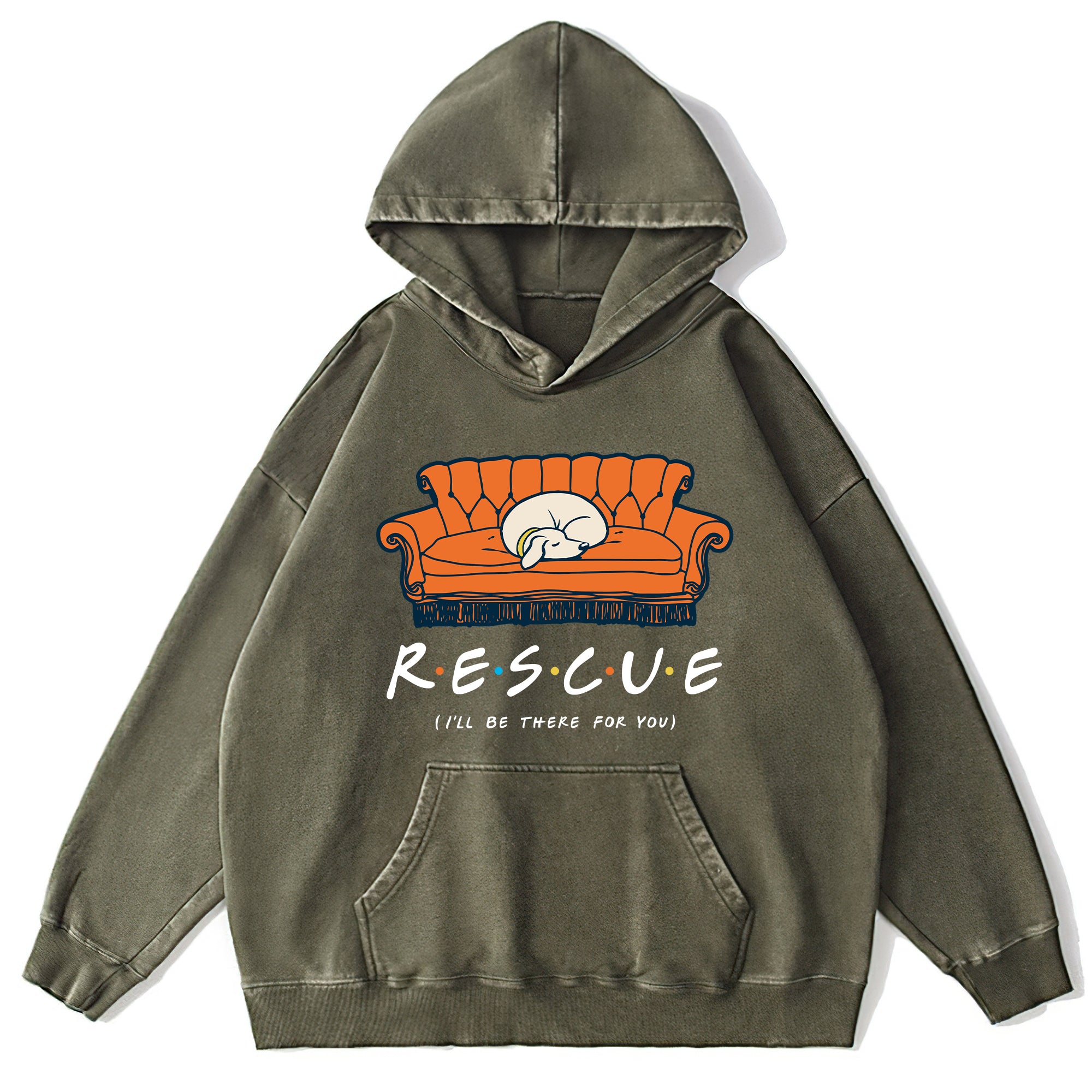 Rescure Washed Unisex Hoodie