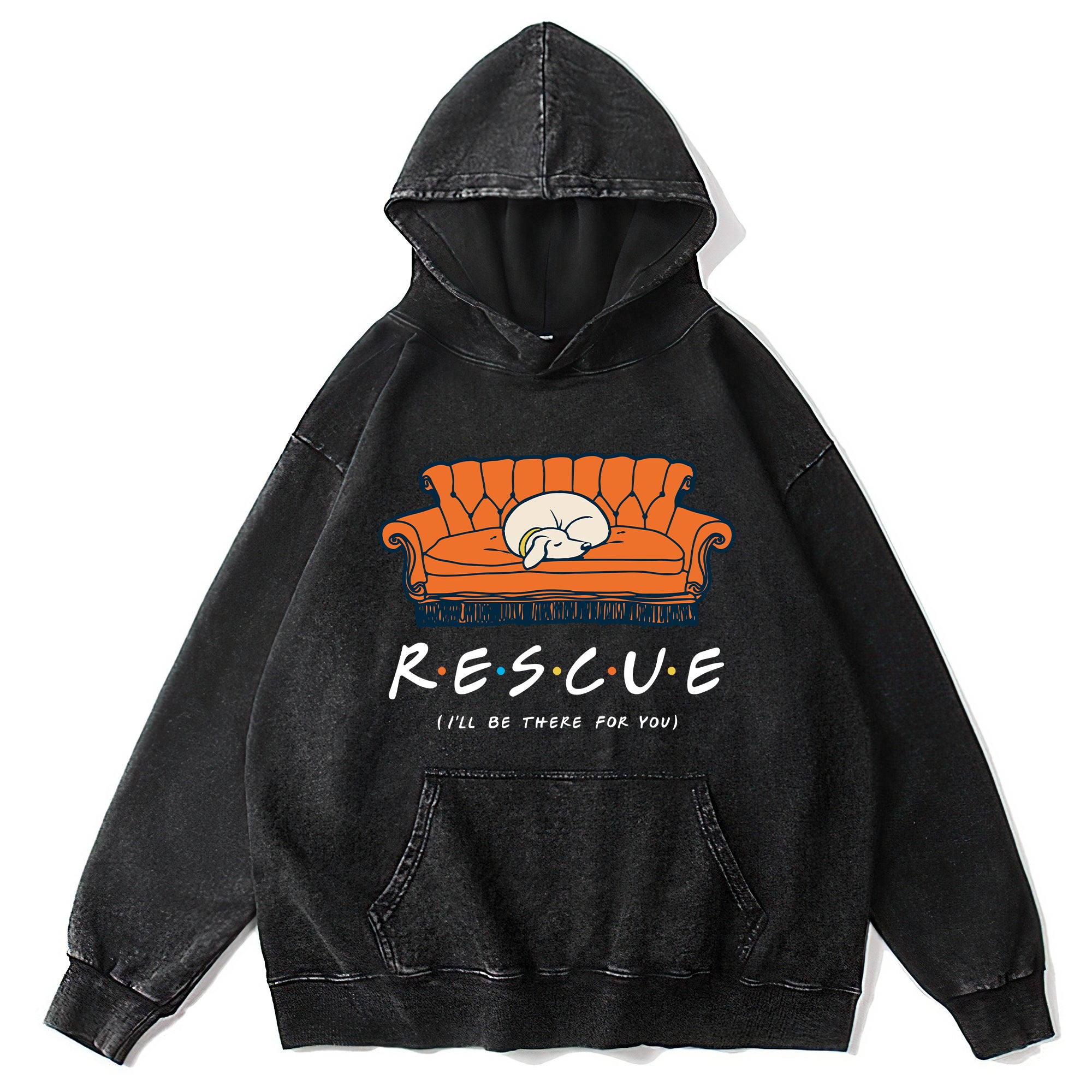 Rescure Washed Unisex Hoodie