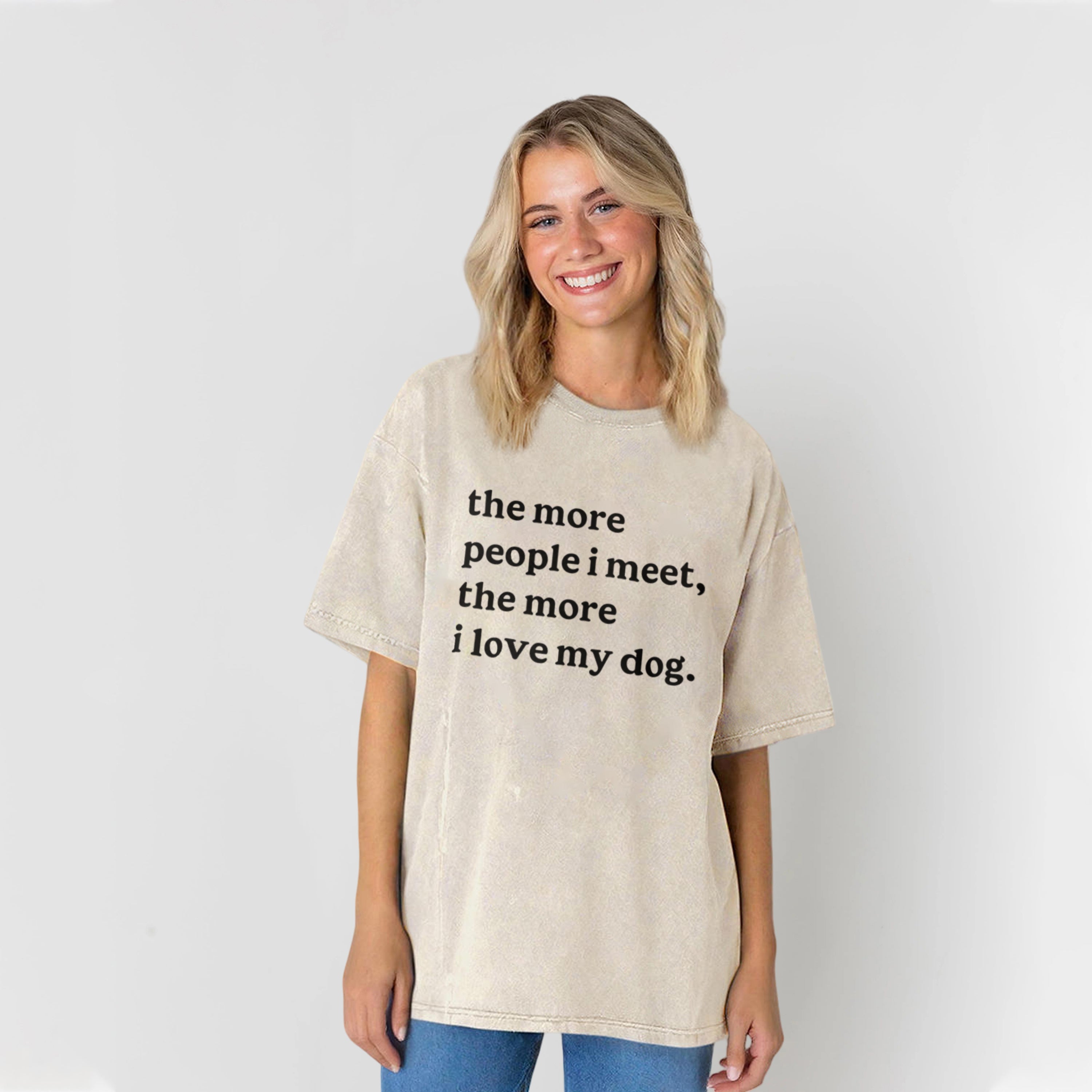 The More People I Meet Washed Unisex Tee