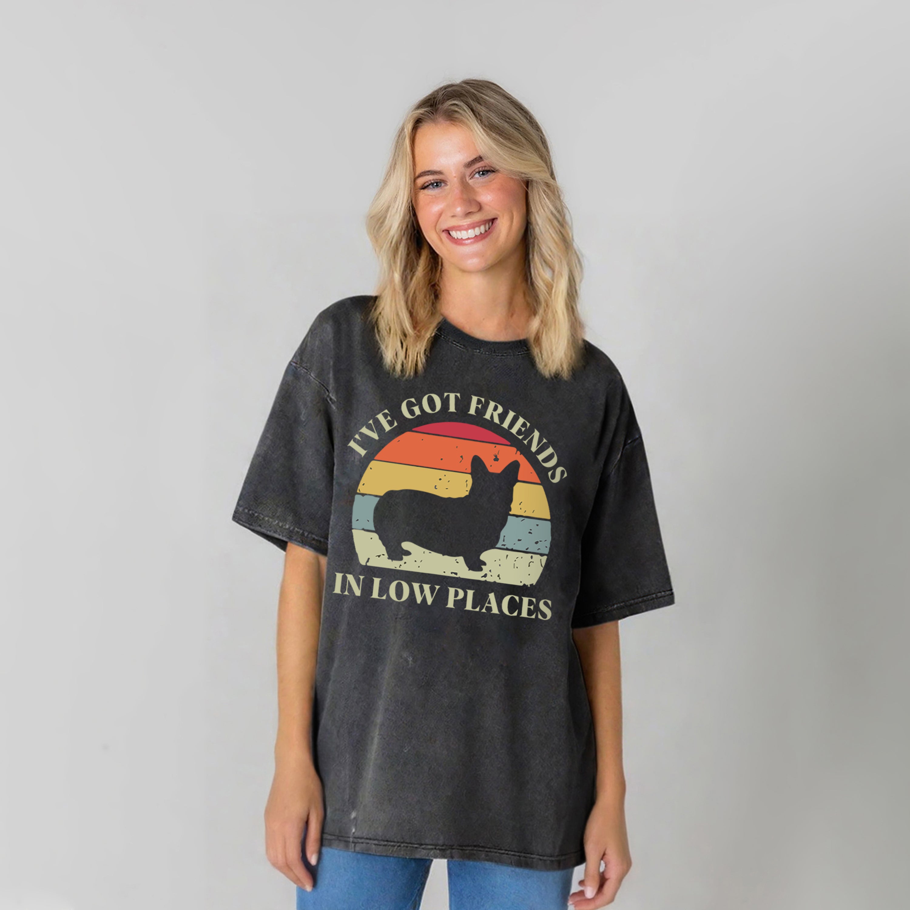 Got Friends In Low Places Washed Unisex Tee