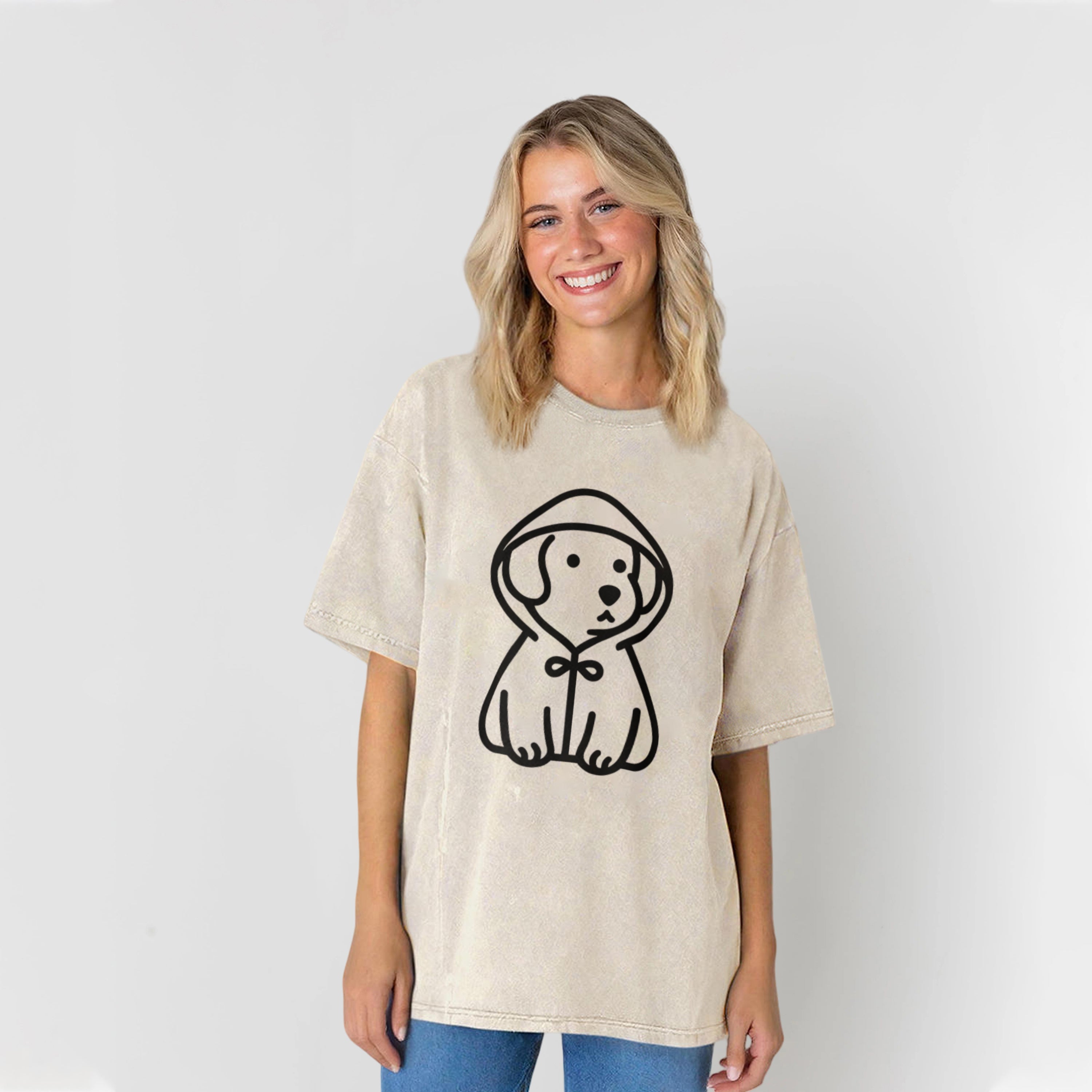 Cute Dog With A Hoodie Unisex Tee