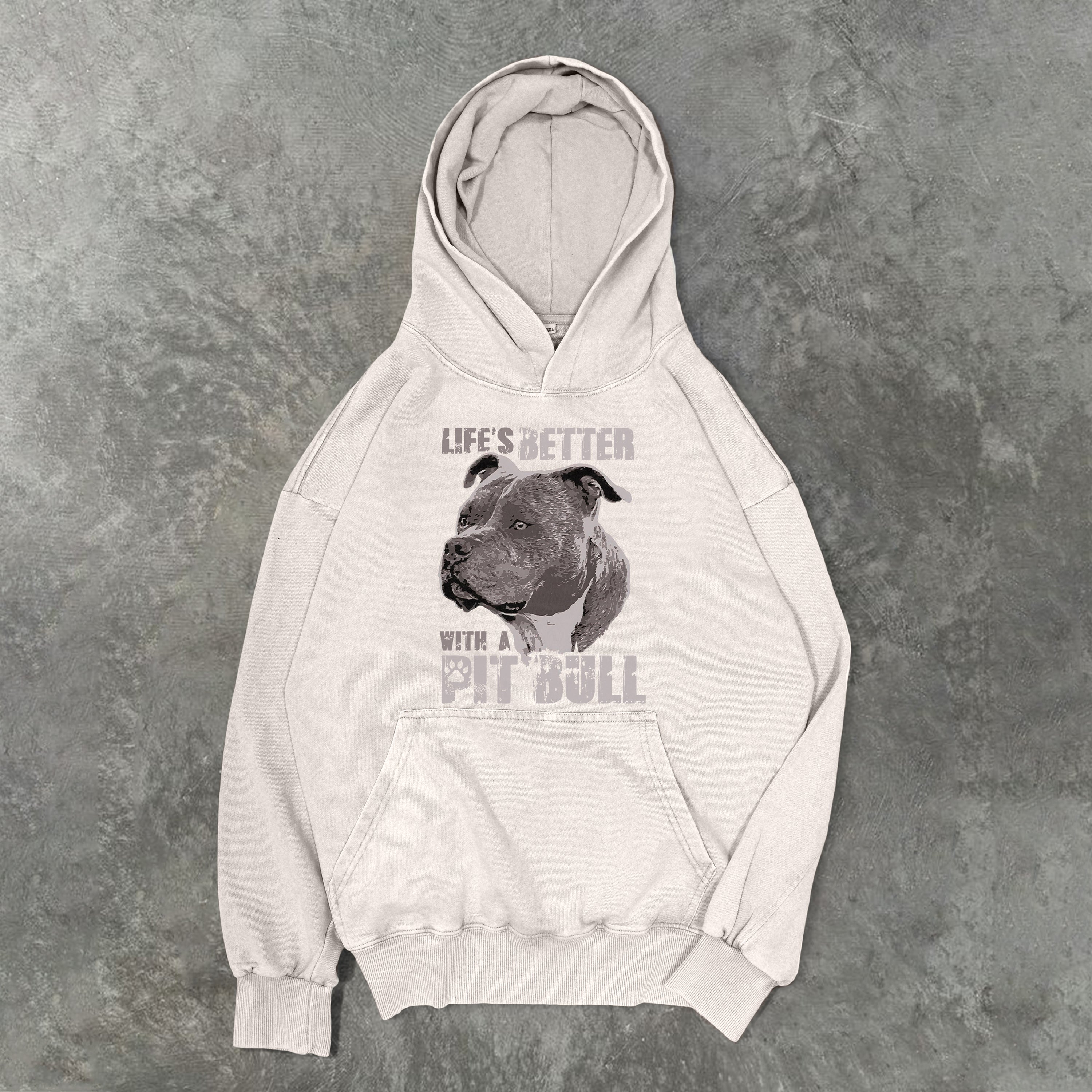Life's Better With A Pit Bull Washed Unisex Hoodie