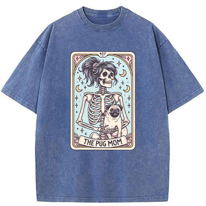 Pug Dog Washed Unisex Tee