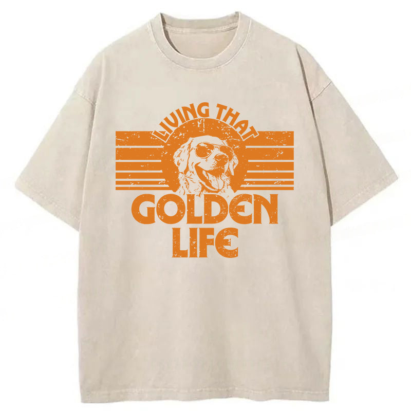 Golden Life Washed Unisex Tee