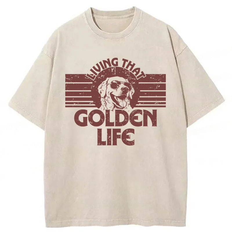 Golden Life Washed Unisex Tee