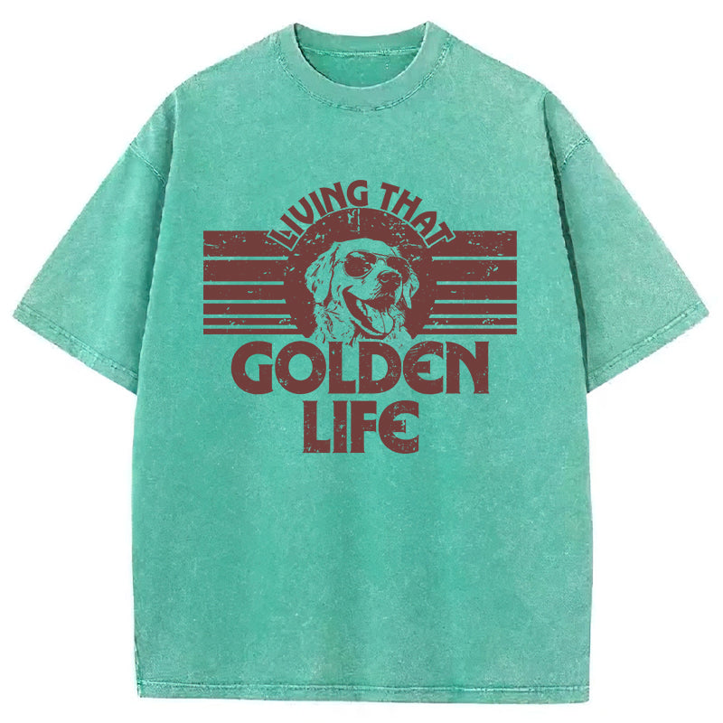 Golden Life Washed Unisex Tee
