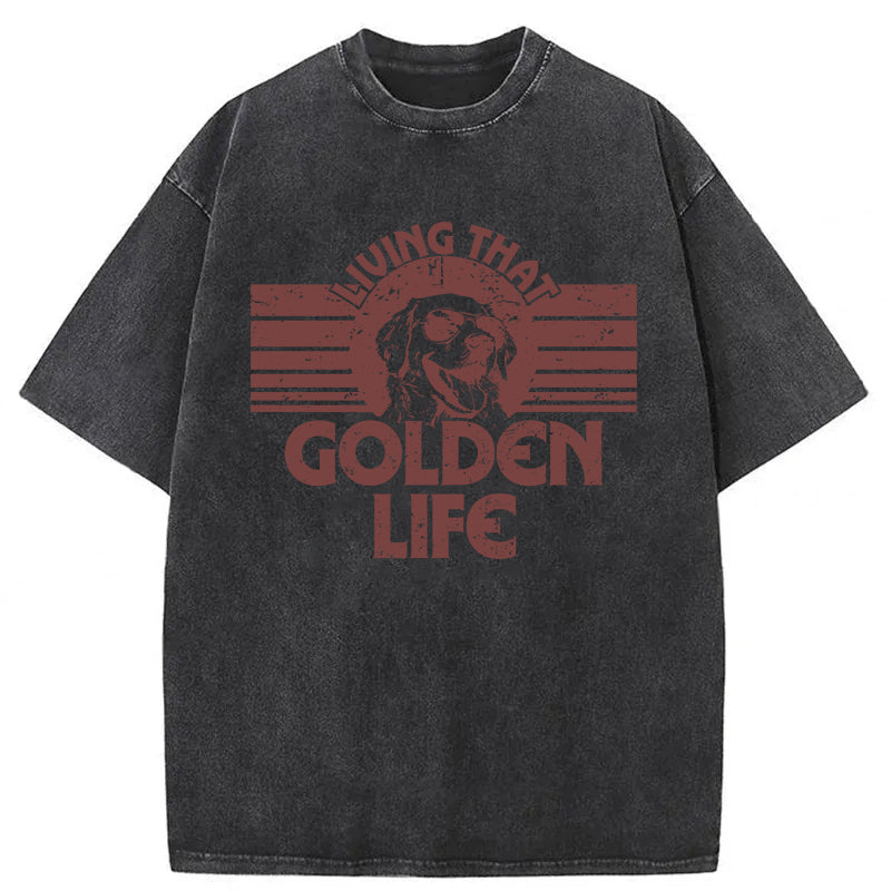 Golden Life Washed Unisex Tee