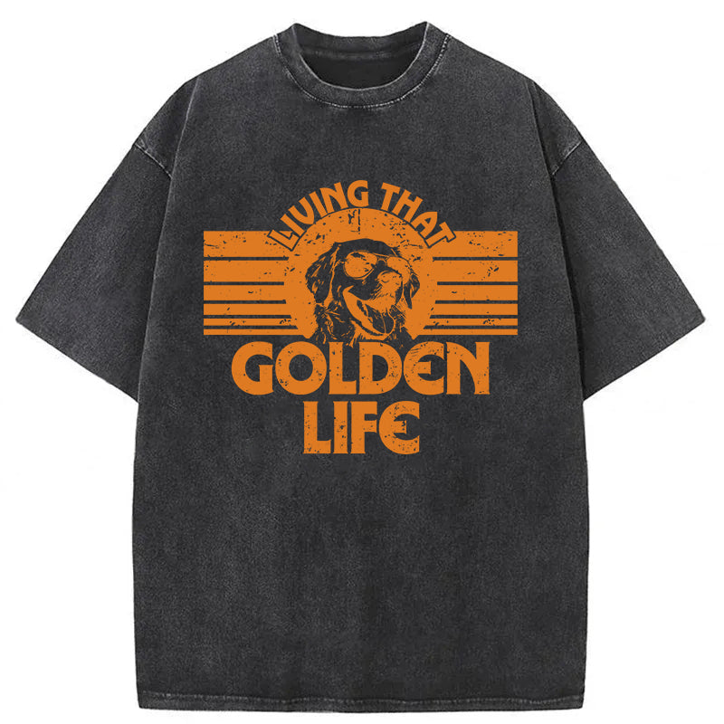Golden Life Washed Unisex Tee