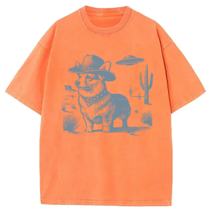Corgi Washed Unisex Tee