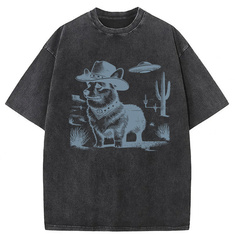 Corgi Washed Unisex Tee