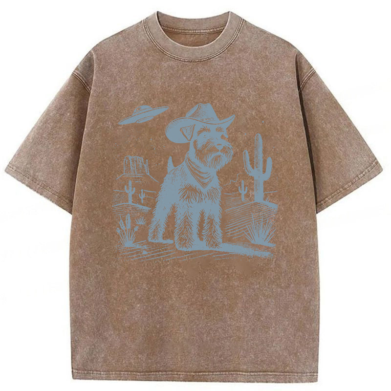Schnauzer Washed Unisex Tee