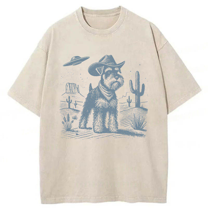 Schnauzer Washed Unisex Tee