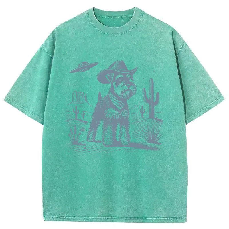 Schnauzer Washed Unisex Tee
