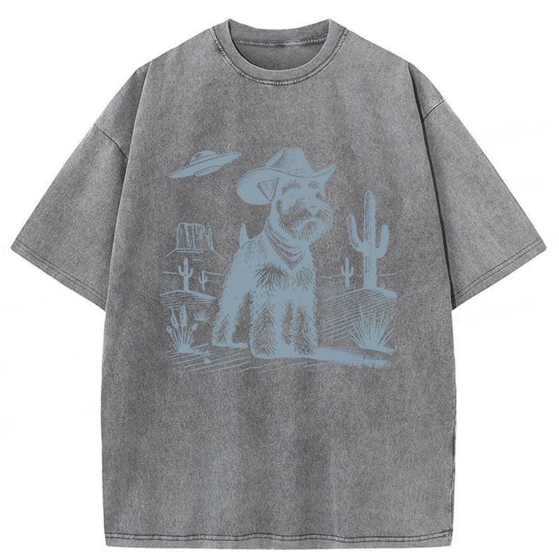 Schnauzer Washed Unisex Tee