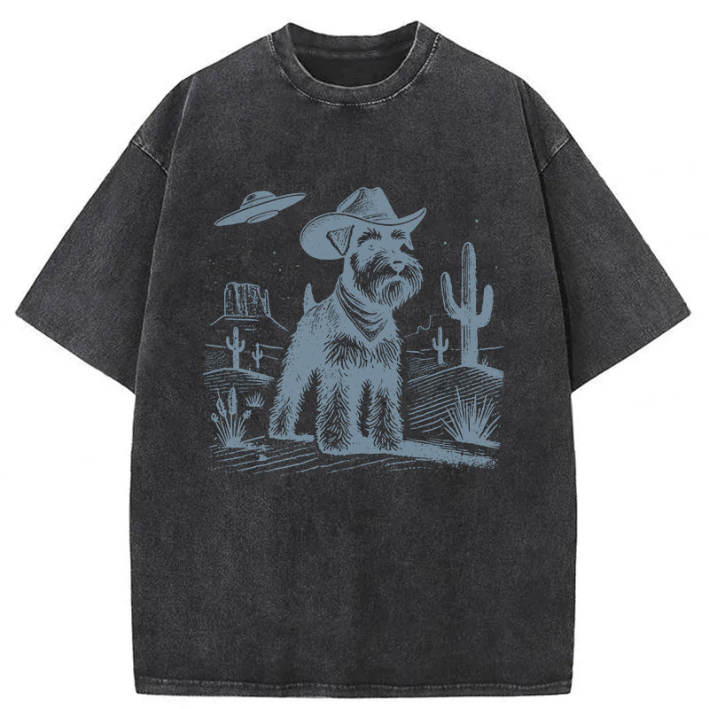Schnauzer Washed Unisex Tee