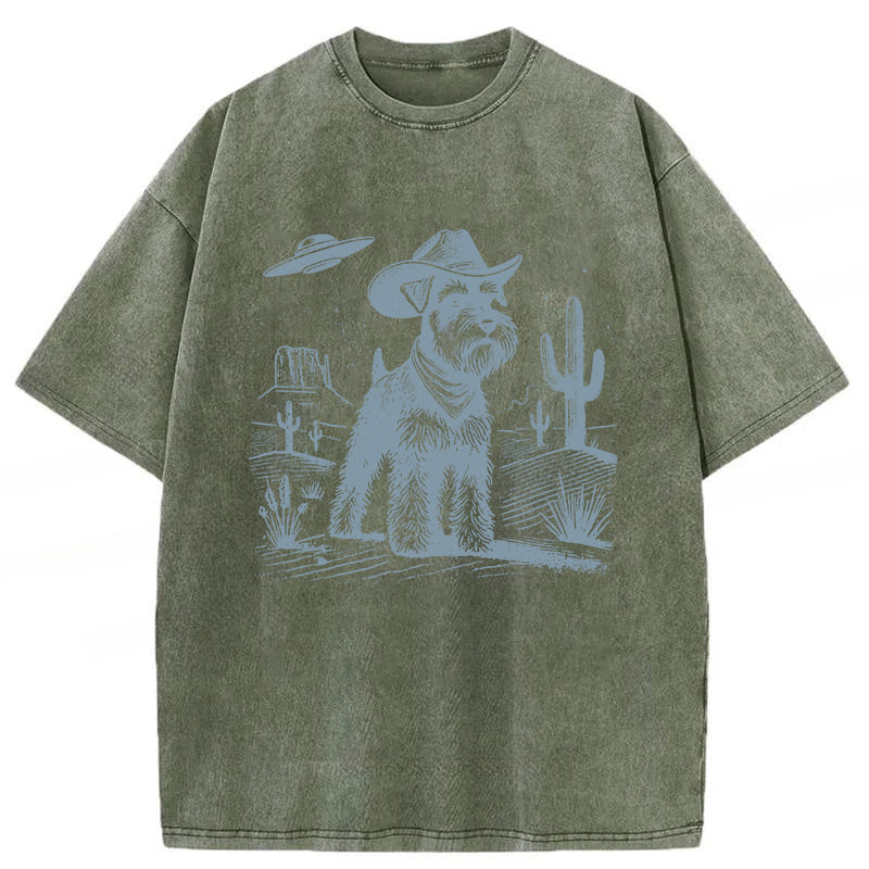 Schnauzer Washed Unisex Tee