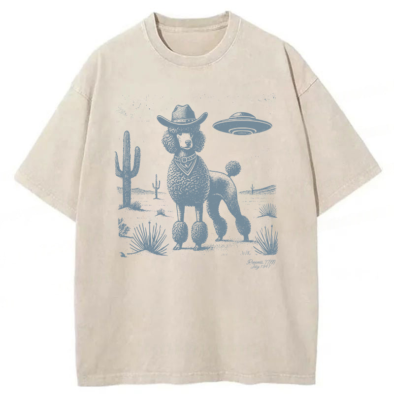 Poodle Washed Unisex Tee